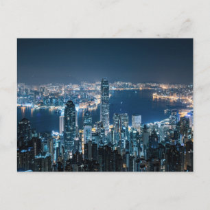 Postal Línea costera   Isla de Hong Kong, Asia