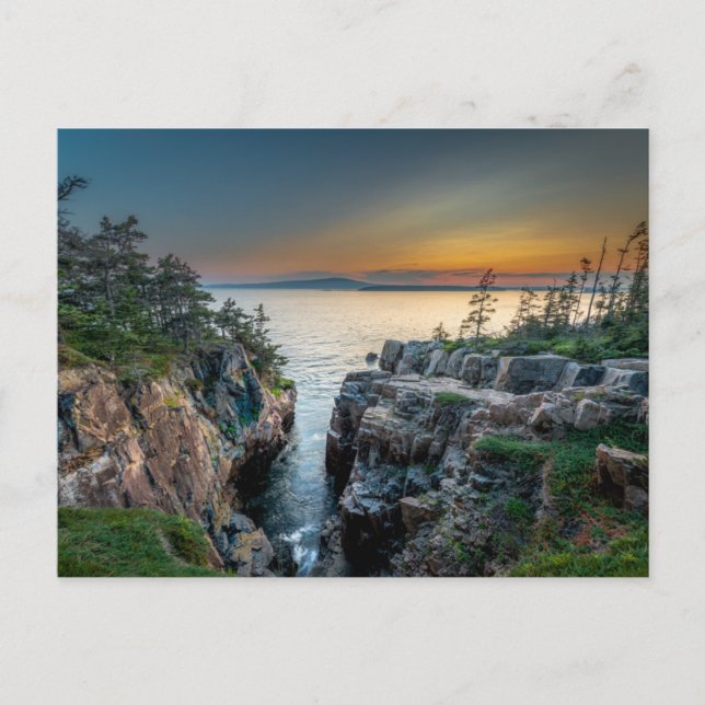 Postal Línea costera | Parque nacional Acadia, Maine (Anverso)