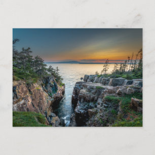 Postal Línea costera   Parque nacional Acadia, Maine