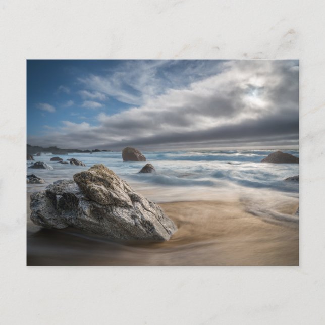 Postal Línea costera | Stormy Big Sur, California (Anverso)