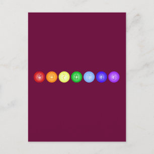 Postal Línea de 7 chakras
