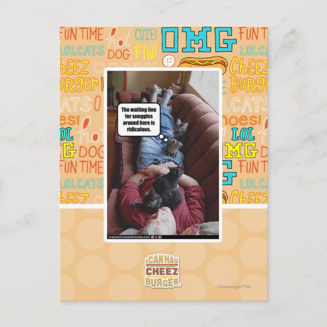 Postal Línea de espera para las pulseras (Anverso)