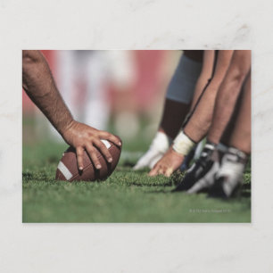 Postal Línea de fútbol de garabato