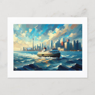 Postal Línea de la ciudad de Toronto con ferry,