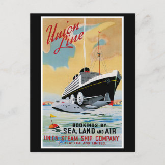 Postal Línea de la Unión Steamship Ocean Liner