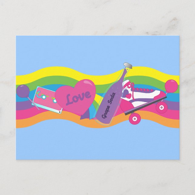 Postal Línea de los años 80 (Anverso)