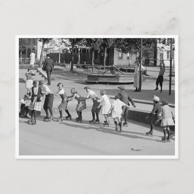 Postal Línea de patinaje sobre ruedas (Anverso)