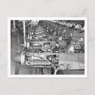 Postal Línea de producción Messerschmitt Bf109 en Regensb