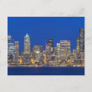 Postal Línea del centro y frente al mar en Twilight