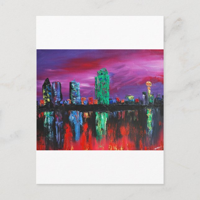 Postal Línea del cielo de Dallas.jpg (Anverso)