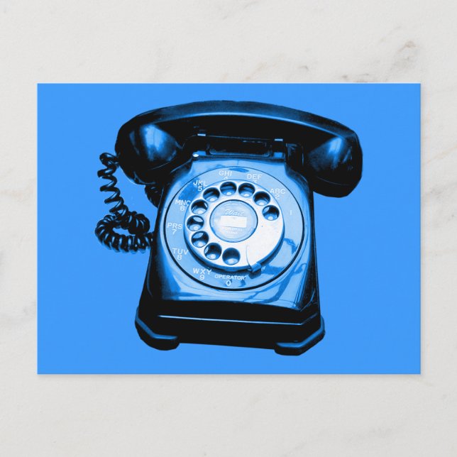 Postal Línea directa en azul (Anverso)