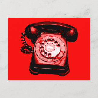Postal Línea directa en rojo