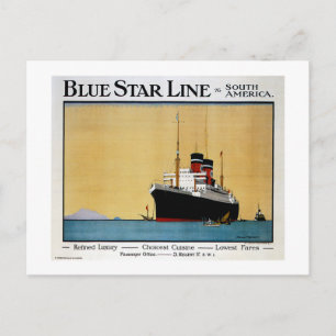 Postal Línea Estrella Azul Sur