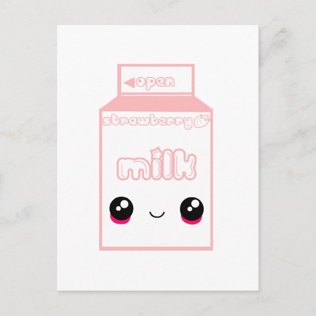 Postal Línea láctea Tabu Japan - Fresa (Anverso)