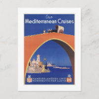 Línea mediterránea viaje de la nave de travesías