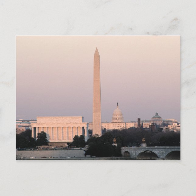 Postal Línea Skyline de Washington DC (Anverso)