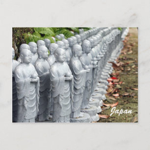 Postal líneas de estatua de buddha