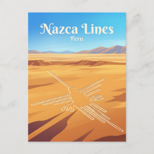 Postal Líneas de Nazca Perú