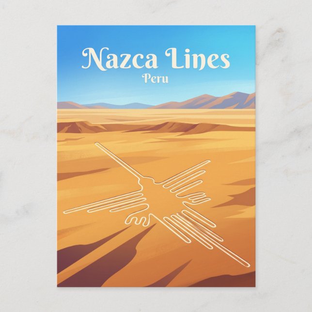 Postal Líneas de Nazca Perú (Anverso)