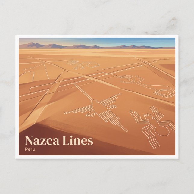 Postal Líneas de Nazca Perú (Anverso)