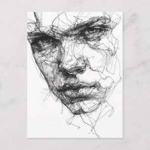 Postal Líneas de una Mirada Fragmentada