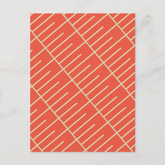 Postal Líneas de vintage (Anverso)