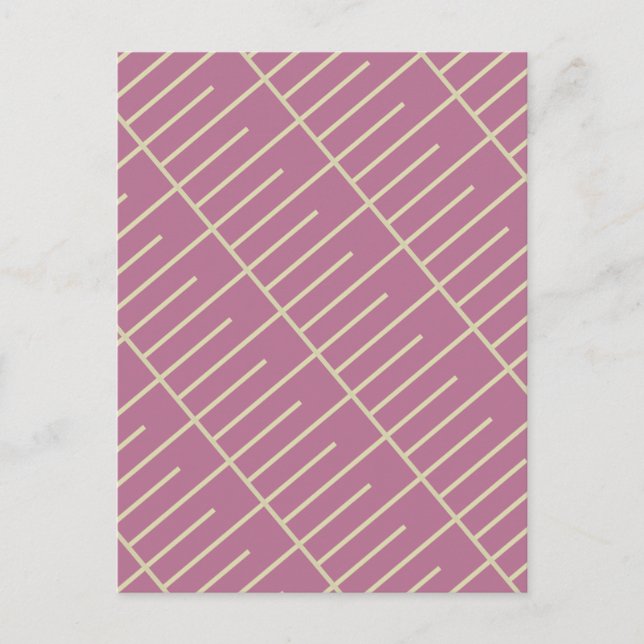 Postal Líneas de vintage (Anverso)