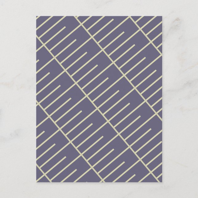 Postal Líneas de vintage (Anverso)