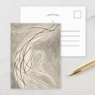 Postal Líneas rítmicas   Abraham Walkowitz