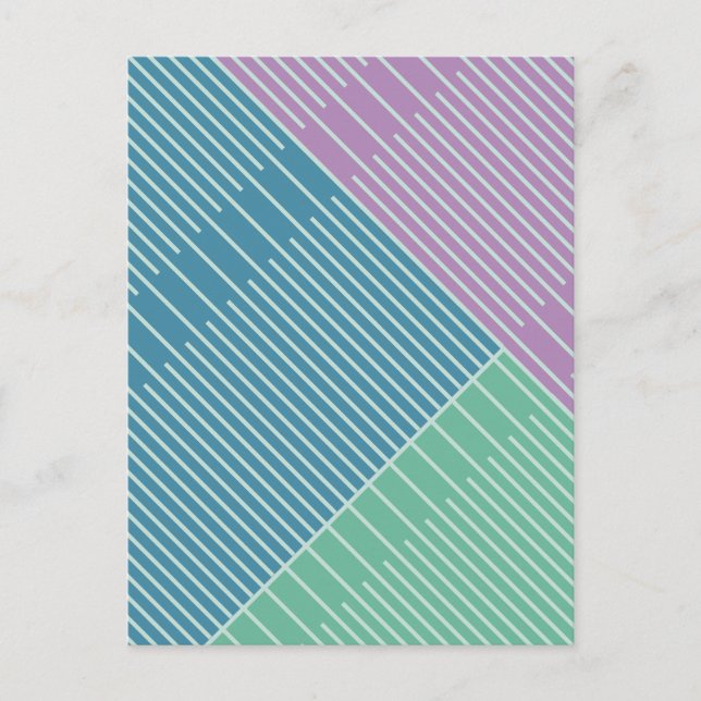 Postal Líneas sencillas y elegantes  (Anverso)