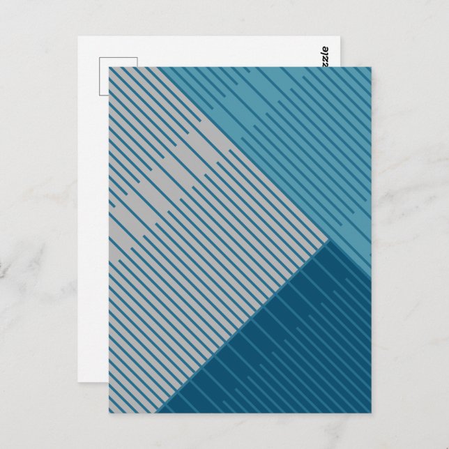 Postal Líneas simples y elegantes (Anverso / Reverso)