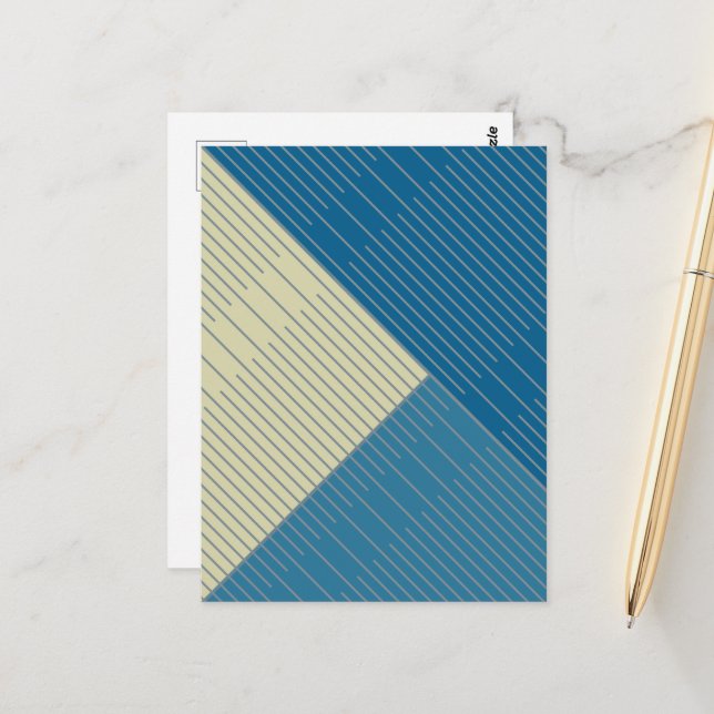 Postal Líneas simples y elegantes 2 (Anverso/Reverso In Situ)