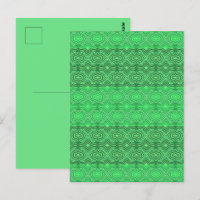 Líneas Verdes Onduladas Tropicales Tribales Arte G