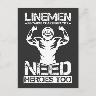 Postal Lineman De Fútbol Porque Los Respectivos Necesitan