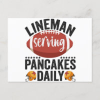 Lineman Sirve Pancakes Diariamente Gracioso Regalo