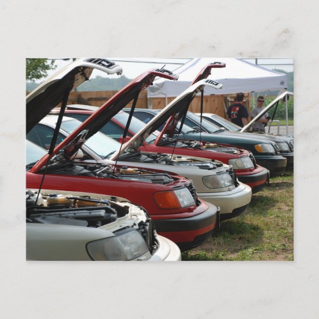 Postal Lineo de coches (Anverso)