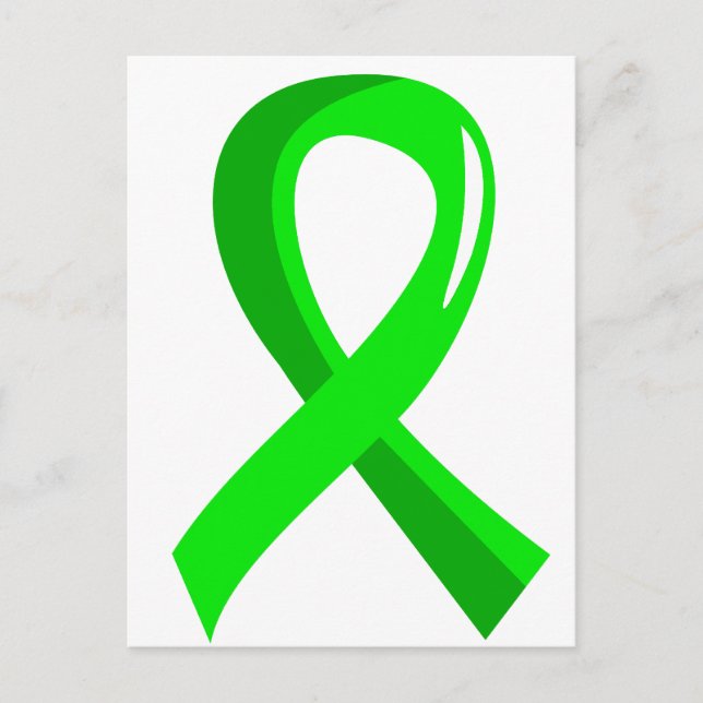 Postal Linfoma no Hodgkin Lime Green Ribbon 3 (Anverso)