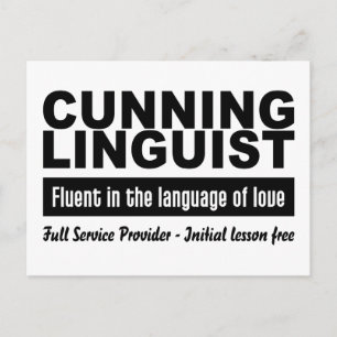 Postal lingüista de ciruela, personalizar