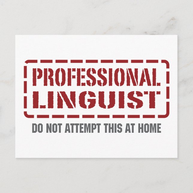 Postal Lingüista Profesional (Anverso)