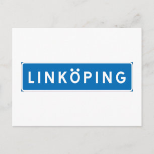 Postal Linkoping, señal sueca de tráfico