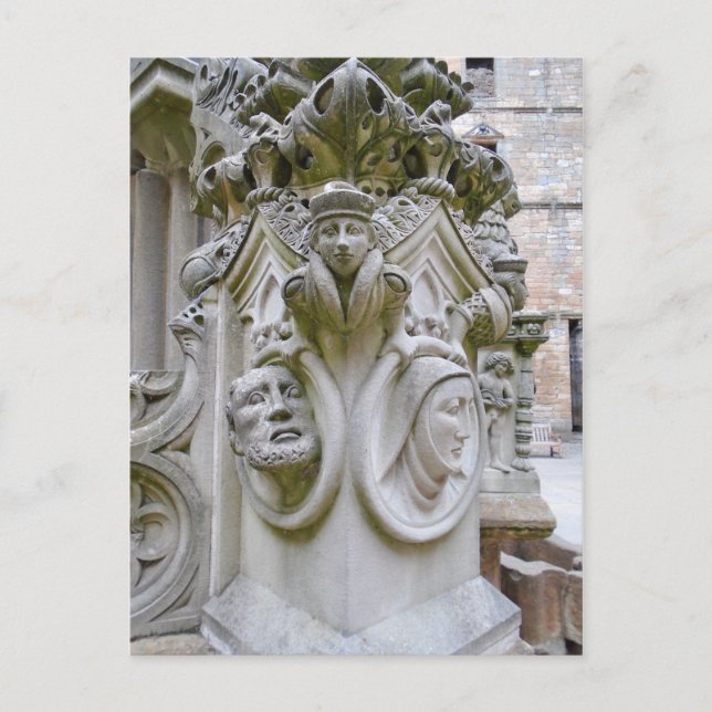 Postal 'Linlithgow Palace Fountain- Detail' (Anverso)