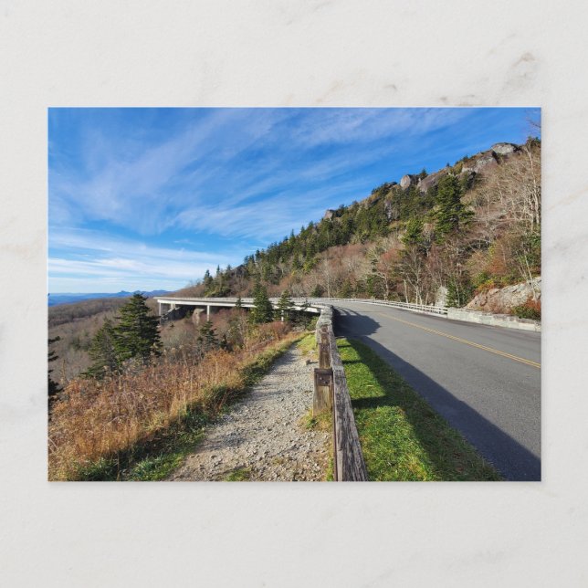 Postal Linn Cove Viaduct Blue Ridge Parkway (Anverso)