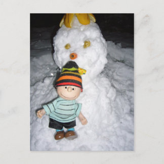 Postal lino y nieve