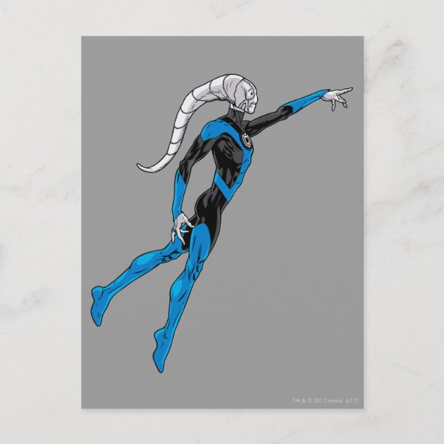 Postal Linterna azul 10 (Anverso)