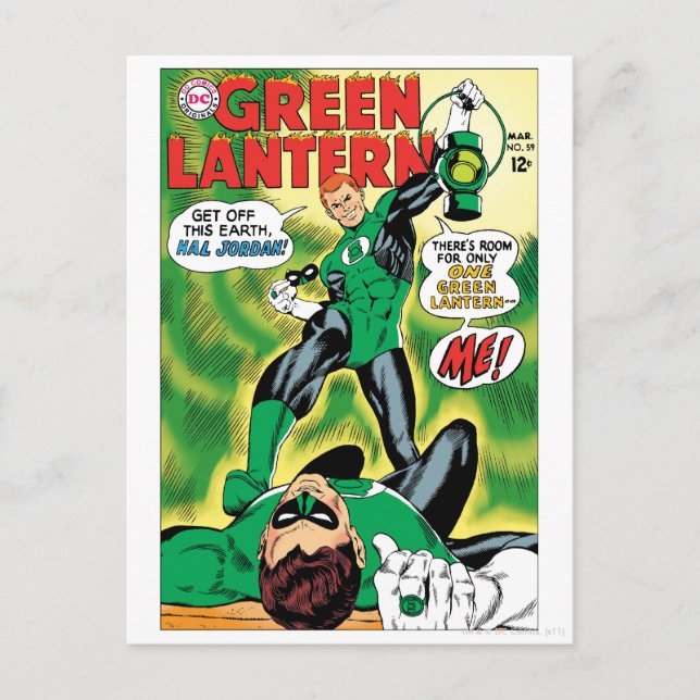 Postal Linterna verde - consiga de este Earch Hal Jordan (Anverso)