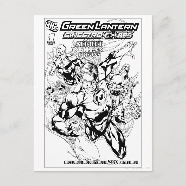 Postal Linterna verde - Cubierta de archivos y orígenes s (Anverso)