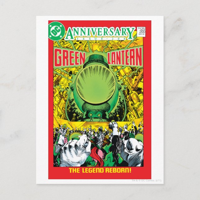 Postal Linterna verde - La leyenda renacida (Anverso)