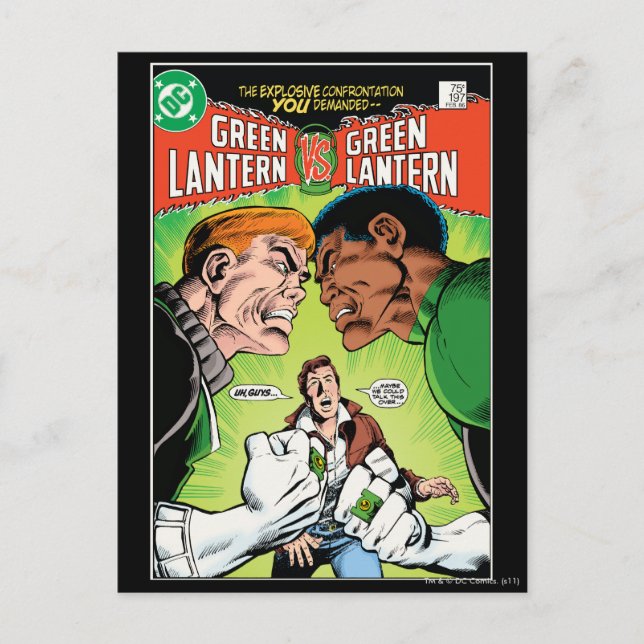 Postal Linterna verde vs linterna verde (Anverso)