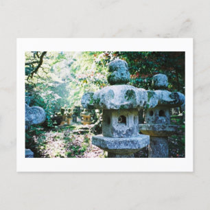 Postal Linternas de piedra: Templo Gesshoji, Matsue, Japó