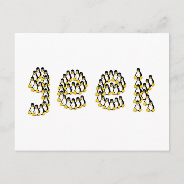 Postal Linux Tux Geek (Anverso)